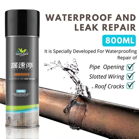 Waterproofing Sealant Leak Repair Spray 800ml Black Shopee Philippines