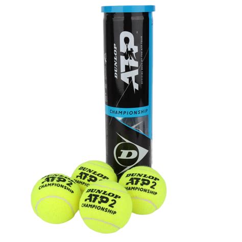 Dunlop Atp Tennis Balls Tube 1 Can 4 Balls Professional Competition