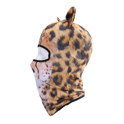 Jiusy 3d Cute Animal Ears Face Mask Windproof Breathable Balaclava For