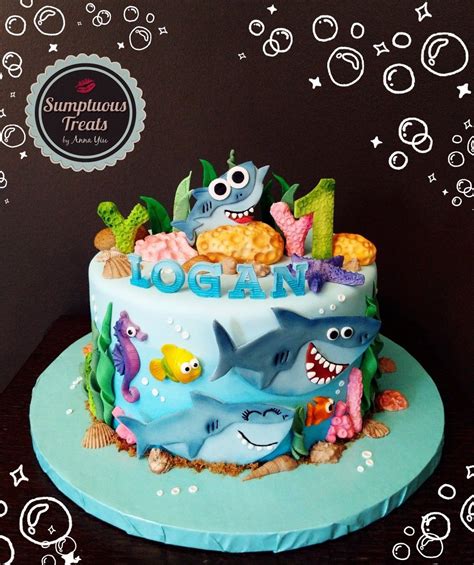 Baby shark cake súper simple songs shark birthday party, shark themed birthday party, ocean. Baby Shark Simple Songs Cake #1stbirthdayparty ...