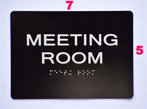 Meeting Room Sign Ada Sign The Sensation Line Hpd Signs The
