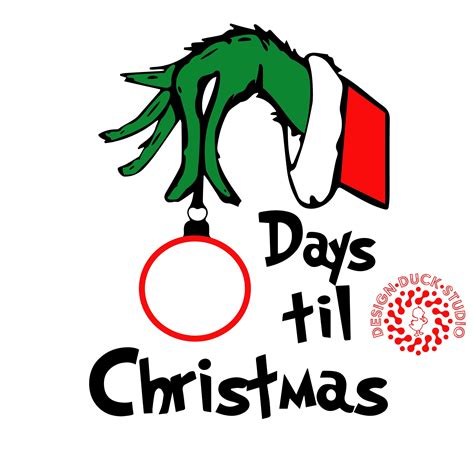 Christmas Countdown Svg Days Til Christmas Svg Hand With Etsy Australia