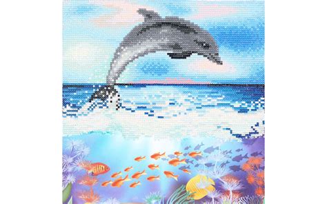 Diamond Art By Leisure Arts Dolphin X Intermediate Diamond