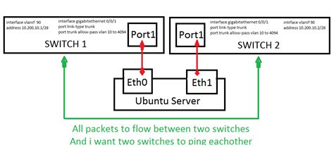 Ubuntu Trunk Forwarding Or Bridging Between Two Physical Linux