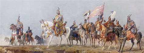 The Arrival Of The Hungarians In 895 Ad A Painting By Arpad Feazty