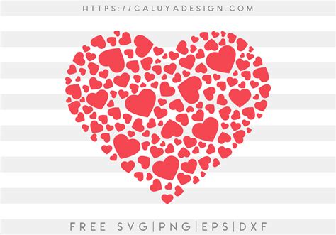 Free Heart With Heart Svg Png Eps And Dxf By Caluya Design