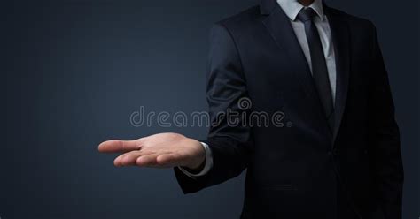 Businessman Handing Something Without Concept Stock Photo Image Of