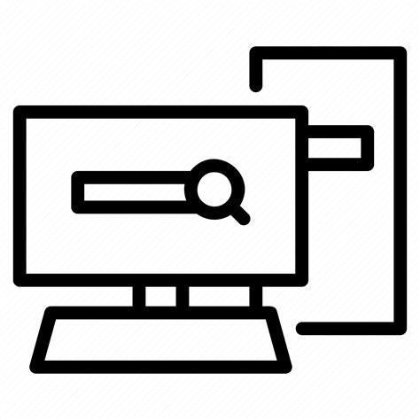 Workplace Office Work Business Company Computer Monitor Icon