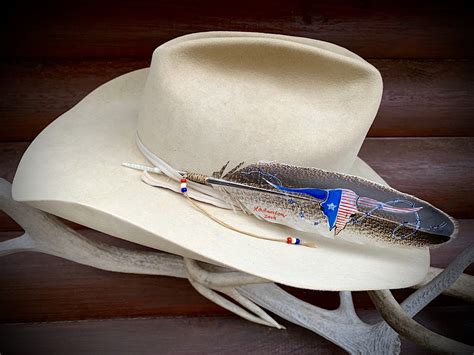 American West Custom Hat Feather Cowboy Hat Cowgirl Hat Western