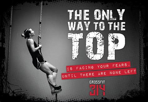 Crossfit The Only Way Crossfit Fear Yoga Sayings Fitness Quotes