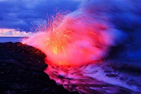 Spectaculaire Fotos Van Lava En Water Mixed Grill