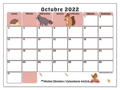 Calendario Octubre De 2022 Para Imprimir 443ld Michel Zbinden Bo Hot