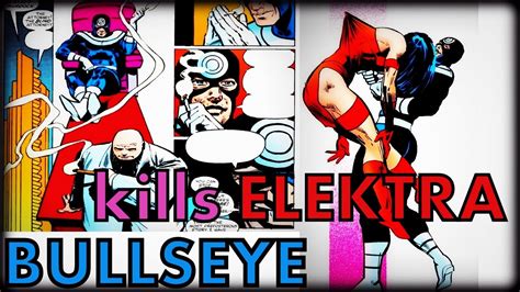 Bullseye Kills Elektra Daredevil │ Comic History Youtube