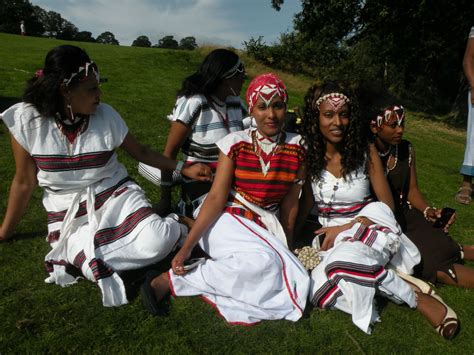 Traditional Clothing Of Amharatigre People Of Ethiopia Traditional Outfits Women Gathering