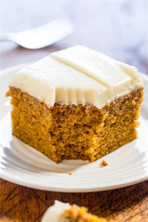 Easy Pumpkin Spice Cake With Cream Cheese Frosting Averie Cooks