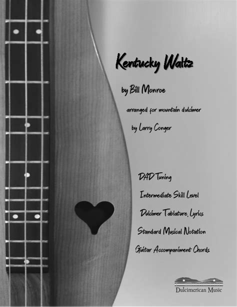 Kentucky Waltz Arr Larry R Conger Sheet Music Eddy Arnold Instrumental Solo