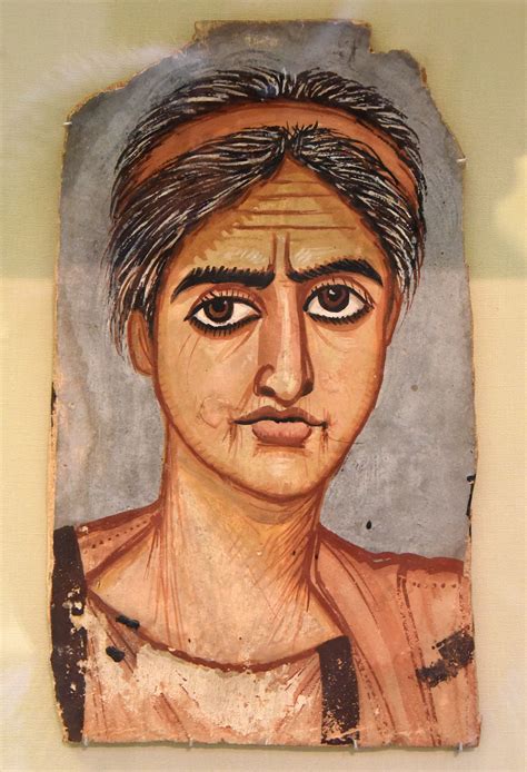 Mummy Portrait Of A Woman From Fayum Ancient Paintings Portrait Roman Art