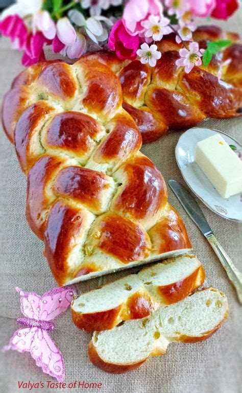 Let rise in a warm place 1½ hours. Sweet Braided Ester Bread with Raisins | Easter bread recipe, Raisin recipes, Holiday bread