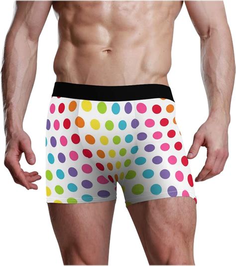 Cataku Rainbow Polka Dot Men S Boxer Briefs Underwear S Xl Multi Xl