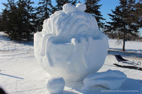 Winnipeg Festival Snow Sculptures Destinations Detours And Dreams