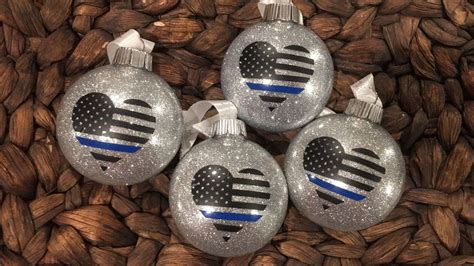 Thin Blue Line Hero Protect And Serve Customize Christmas