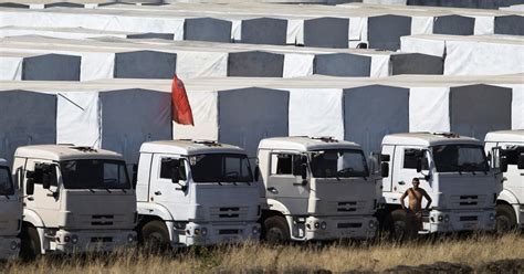 Russian Aid Convoy To Ukraine Stalled Over Security Fears