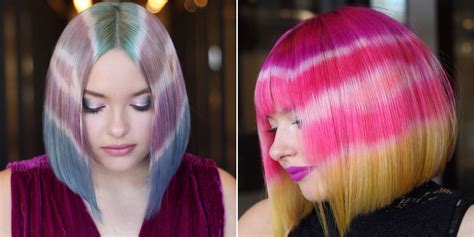 Hairstylist Creates Viral Tie Dye Hair Color By Accident Allure