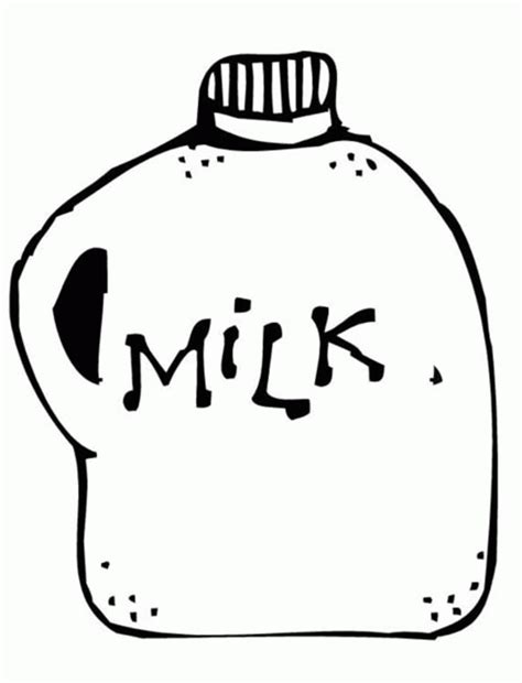 Printable Milk Carton Coloring Page - Free Printable Coloring Pages for