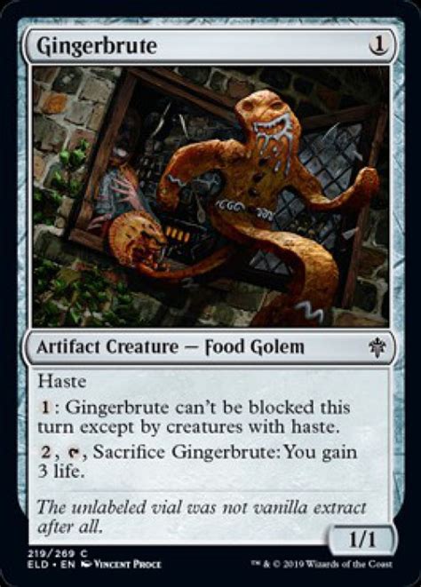 Magic The Gathering Throne Of Eldraine Single Card Common Gingerbrute