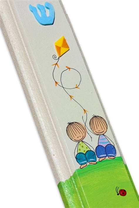 Custom Nursery Mezuzah Case Twins Mezuzah Case Boys Room Etsy