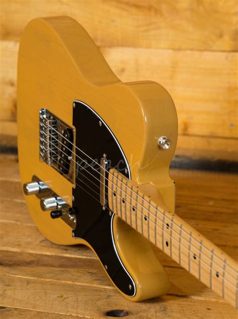 Fender Mexican Standard Tele Butterscotch Blonde Maple Neck Peach Guitars
