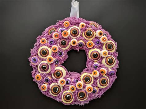 Halloween Wreath Eyeball Wreath Eyeball Halloween Wreath Eyeball