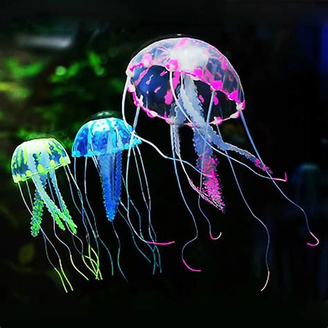 Glowing Effect Fish Tank Decor Aquarium Artificial Silicone Vivid