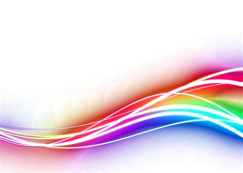 Graphic Colored Light Lines Design Cool Rainbow Borders And Frames