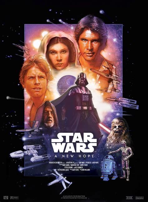 Star Wars Iv A New Hope Movie Poster By Nei1b On