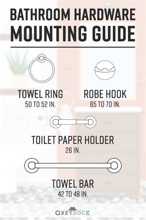 How High Should A Towel Bar Be Mounted Over A Toilet - How to Mount Any Household Item: Ideal Towel Bar Height and More