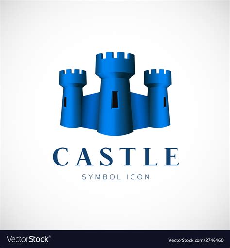Castle Towers Concept Symbol Icon Or Logo Template