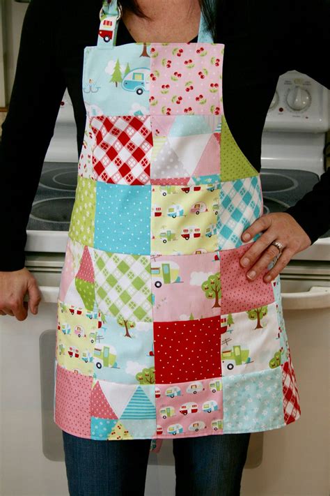 Apron For Women Patchwork Apron Camping Apron Glamping Etsy Diy