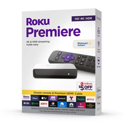Roku Premiere 4K/HDR Streaming Media Player With Premium High Speed