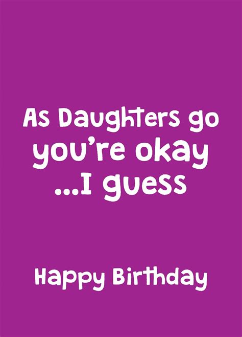 Apologize Dissatisfied Amplification Adult Daughter Birthday Card