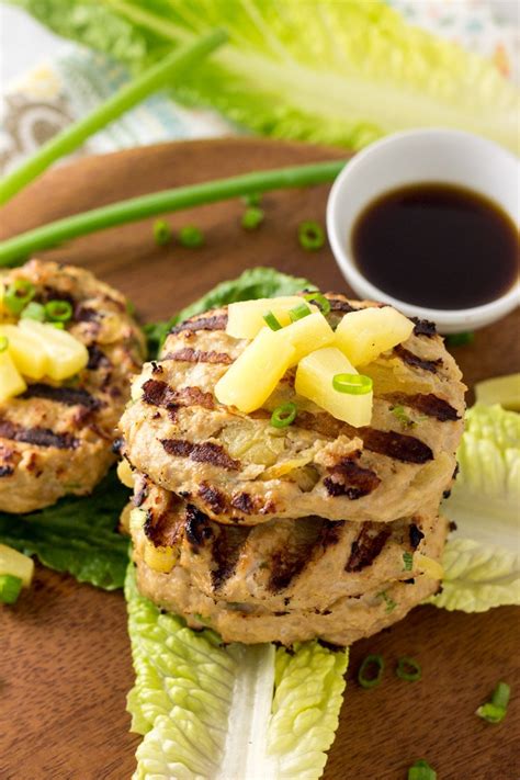 Ground chicken burger recipe with juicy chicken patty like my ukrainian grandma used to make. 5 Ingredient Whole30 Hawaiian Chicken Burgers