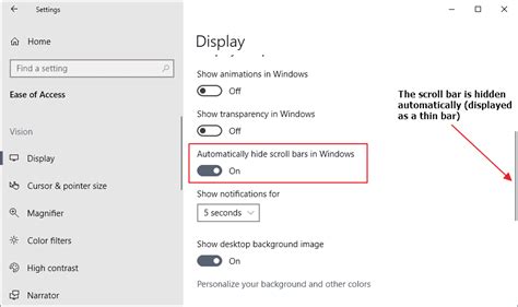 Disable Windows 10 Hiding Scroll Bars Ghacks Tech News