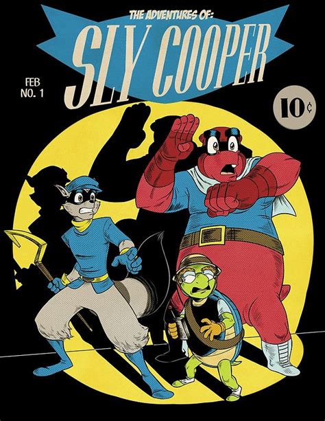 The Adventures Of Sly Cooper Poster By Artbygrim Sly Comic Books Art