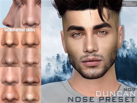 The Sims Resource Duncan Nose Preset N09 Patreon The Sims 4 Skin
