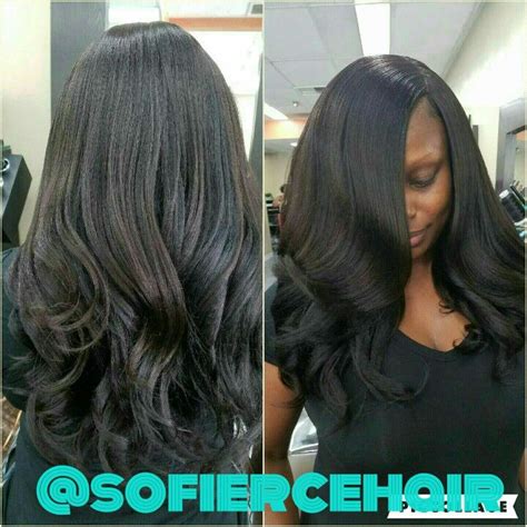 Full Head Sew In With Closure Piece Yaki Straight Hair Long Weave
