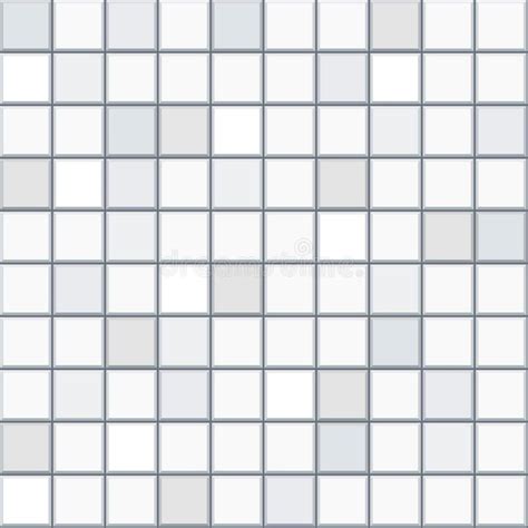 Shiny Seamless White Tiles Texture Stock Illustrations 619 Shiny
