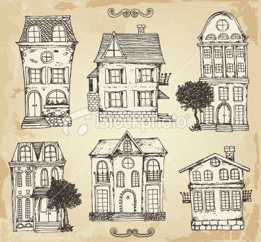 Here presented 52+ old house drawing images for free to download, print or share. Hand drawn vintage homes in 2020 | Drawings, House drawing ...