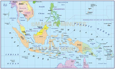 Indonesia And Malaysia In World Map Malayasri