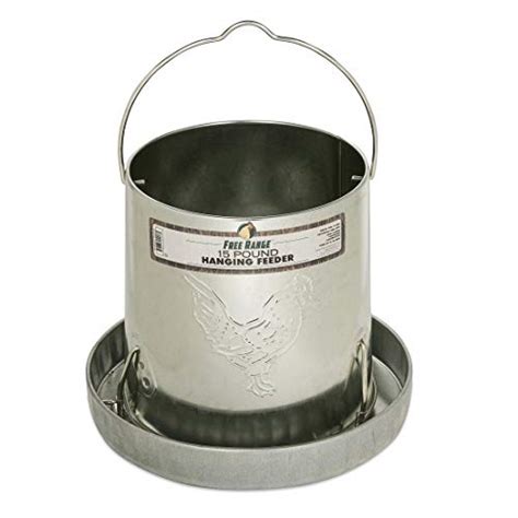 Harris Farms 1000293 Galvanized Hanging Poultry Feeder 15 Lbs Metal