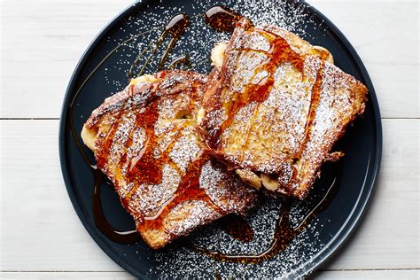 Spread remaining 4 slices on one side with raspberry jam. Banana-Stuffed French Toast recipe | Epicurious.com